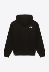 The North Face Kids Boys Logo Embroidered Hooded Sweatshirt Black NF0A89PFCO/O_NORTH-JK31