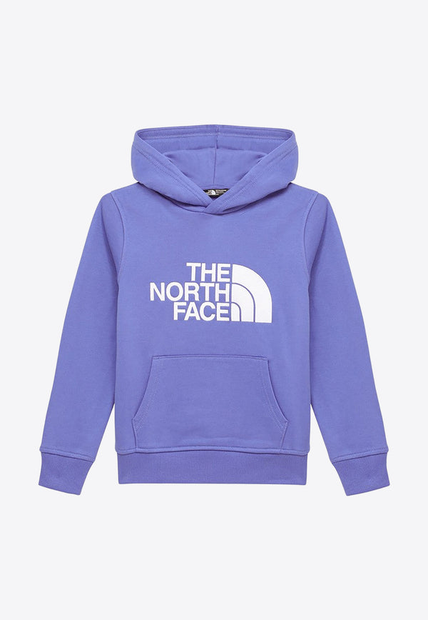 The North Face Kids Girls Logo Embroidered Hooded Sweatshirt Blue NF0A89PSCO/O_NORTH-PFO1