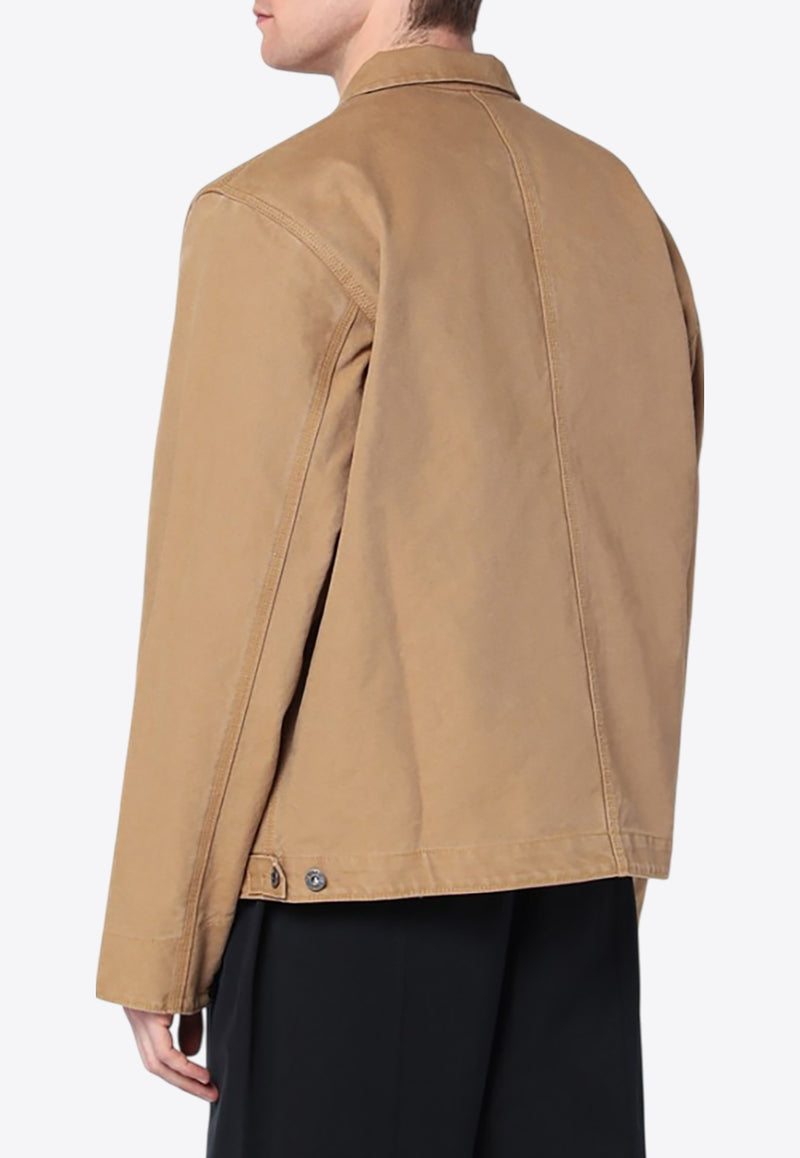 The North Face Zip-Up Canvas Jacket Brown NF0A8B72CO/Q_NORTH-1731