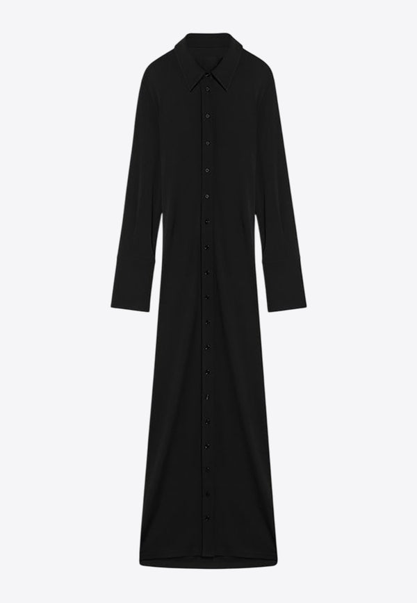 Sportmax Nias Maxi Shirt Dress Black NIASCO/Q_SPORM-003
