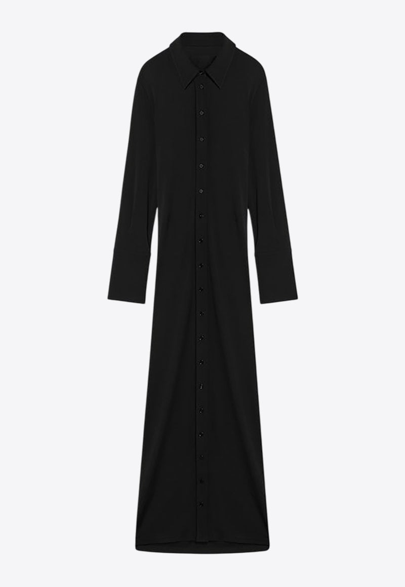 Sportmax Nias Maxi Shirt Dress Black NIASCO/Q_SPORM-003