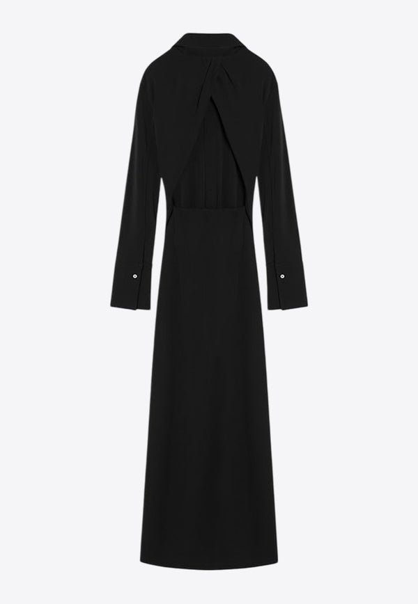 Sportmax Nias Maxi Shirt Dress Black NIASCO/Q_SPORM-003