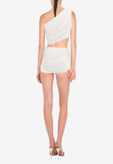 NORMA KAMALI Diana One-Shoulder Bikini Top White