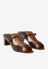 Malone Souliers Norah 45 Nappa Leather Mules Brown NORAH 45-2 TOBACCO/TOBACCO