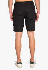 Stone Island Logo Bermuda Shorts Black L1S15L100020-S0003-V0029