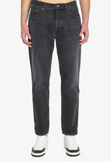 Washed Straight-Leg Jeans