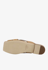 Stitched Leather Slides