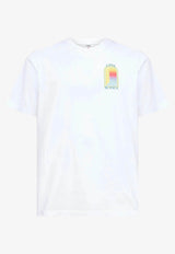 Casablanca L'arche Print Crewneck T-shirt White SP26JTS001--13