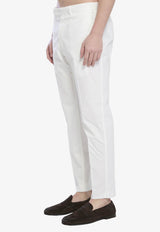 Tailored Straight-Leg Pants