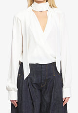 V-neck Buttoned Shirt