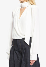 V-neck Buttoned Shirt