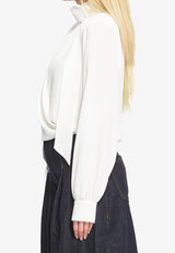 V-neck Buttoned Shirt