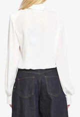 V-neck Buttoned Shirt