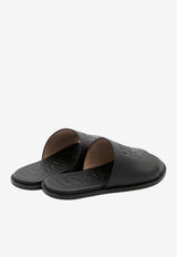 Anagram Calf Leather Slides