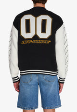 Off-White Knitted Varsity Cardigan  Black OMHB019S26-KNI002-0001