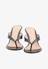 Gianvito Rossi Sofia 80 Leather Thong Sandals Black G10138-70RIC-BLACK