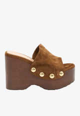 Gianvito Rossi Ardèa 110 Platform Wedge Sandals  Brown G10201-60LEG-TEXAS