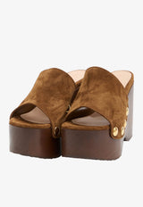 Gianvito Rossi Ardèa 110 Platform Wedge Sandals  Brown G10201-60LEG-TEXAS