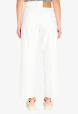 Haikure Washed Straight-Leg Jeans White HEW03297-GF172PX-T0341