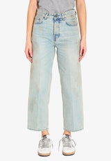 Haikure Betty Washed Straight-Leg Jeans Blue HEW03297-DF203L0936-L0936
