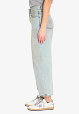 Haikure Betty Washed Straight-Leg Jeans Blue HEW03297-DF203L0936-L0936
