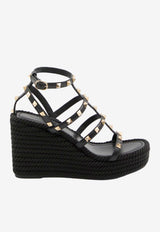 Valentino Rockstud 95 Platform Wedge Sandals Black 8W2S0F95-BAE-0NO