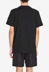 Moncler Logo Patch Cotton Jersey T-shirt Black L10918C00034-89B8U-999
