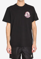 Moncler Logo Patch Cotton Jersey T-shirt Black L10918C00034-89B8U-999