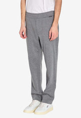 Moncler Logo Patch Track Pants Gray L10918H00007-89B5F-987