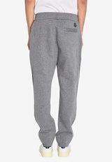 Moncler Logo Patch Track Pants Gray L10918H00007-89B5F-987