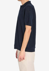 Roberto Collina Linen Polo T-shirt Blue 261MYA20124--10