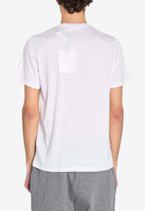 Moncler Double Patch Cotton Jersey T-shirt White L10918C00068-8390Y-001