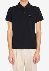 AMI PARIS Ami De Coeur Polo T-shirt Black HPL411-760-045