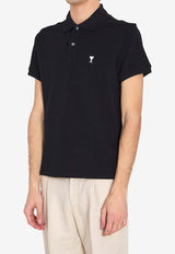 AMI PARIS Ami De Coeur Polo T-shirt Black HPL411-760-045