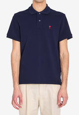 AMI PARIS Ami De Coeur Polo T-shirt Blue BFUPL001-760-430