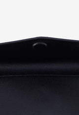Saint Laurent Medium Uptown Clutch in Grained Leather Black 565739-1GF0J-1000