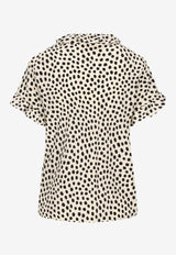 Chloé Polka Dots Crepe De Chine Blouse Monochrome CH26SHT33306--94Q