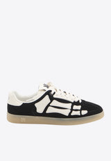Amiri Pacific Bones Suede Low-Top Sneakers Black AMSNSN1040--001