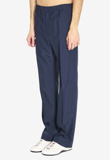 Straight-Leg Pants with GG-Embroidery