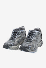 Low-Top Runner Sneakers with Logo