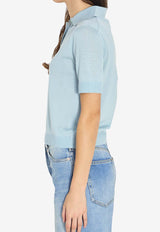 Logo-Embroidered Short-Sleeved Polo T-shirt