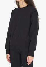 Logo-Embroidery Crewneck Sweatshirt