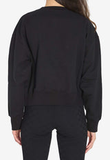 Logo-Embroidery Crewneck Sweatshirt