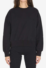 Logo-Embroidery Crewneck Sweatshirt