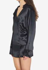 The Attico V-neck Mini Dress  260WCA00462-102AA-100