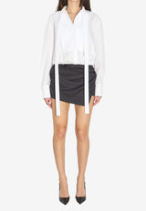 Long-Sleeved Tailored Mini Dress