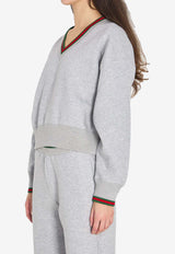 Web V-neck Sweatshirt