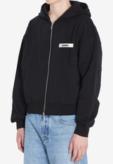 Logo-Patched Hooded Sweatshirt