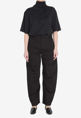 Scarf V-neck T-shirt