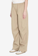 Wide-Leg Track Pants